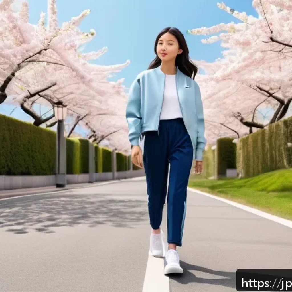 푸마 캘리와 휠라 디스럽터 비교 - A stylish urban scene featuring a young Japanese woman wearing Puma "Cali" sneakers in soft pastel b...